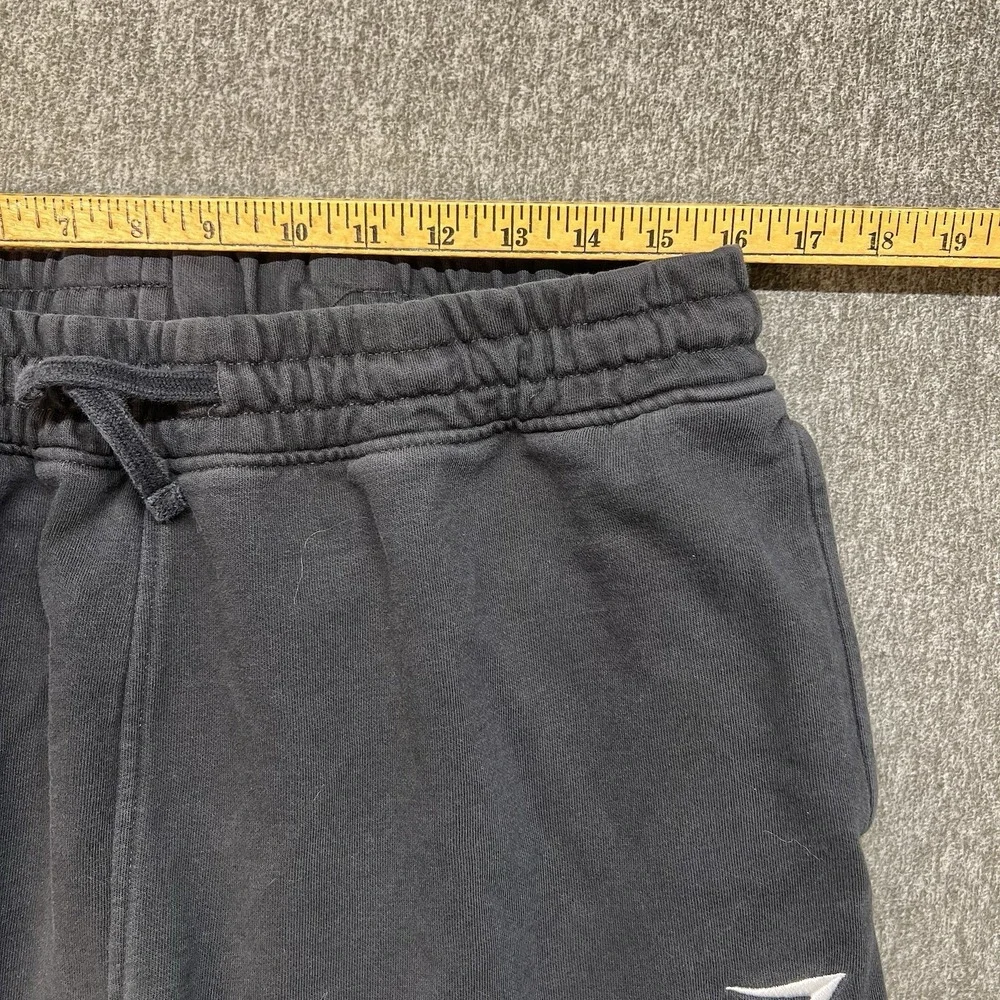 Men's Gymshark Crest Sweatpant Jogger XL Blue Workout‎ Drawstring Tapered (051)